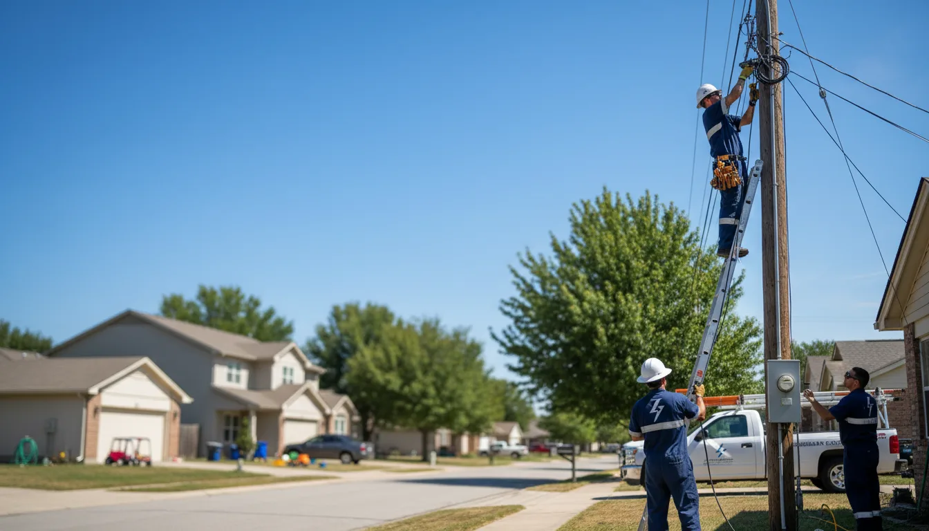 Residential electrician providing installation services in Ridgedale, MO
